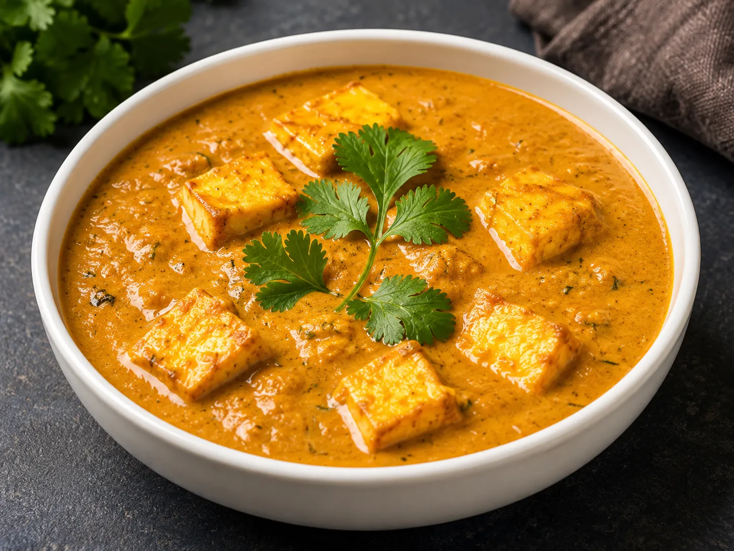 Paneer Butter Masala Hakka style - vegetarian dish at Southside Hakka & Momo House in London, Ontario
